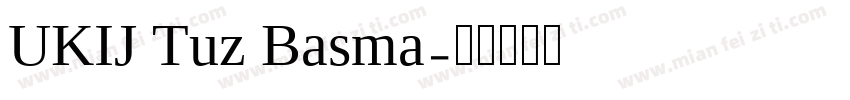 UKIJ Tuz Basma字体转换